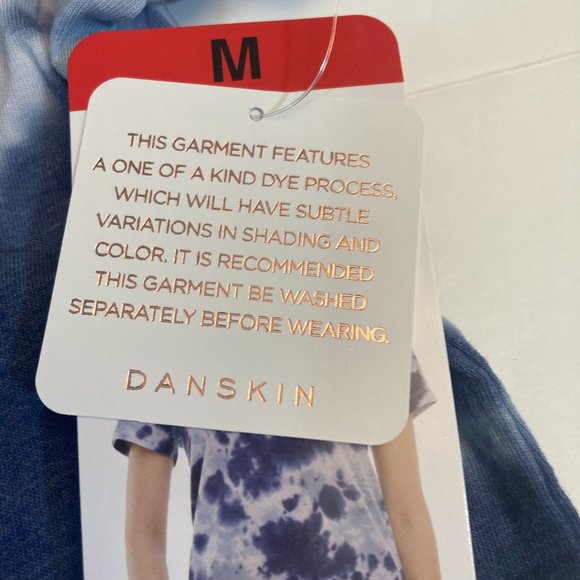 Tie Dye T-shirt Crew Neck Short Sleeve  Medium Blue - Picture 6 of 12